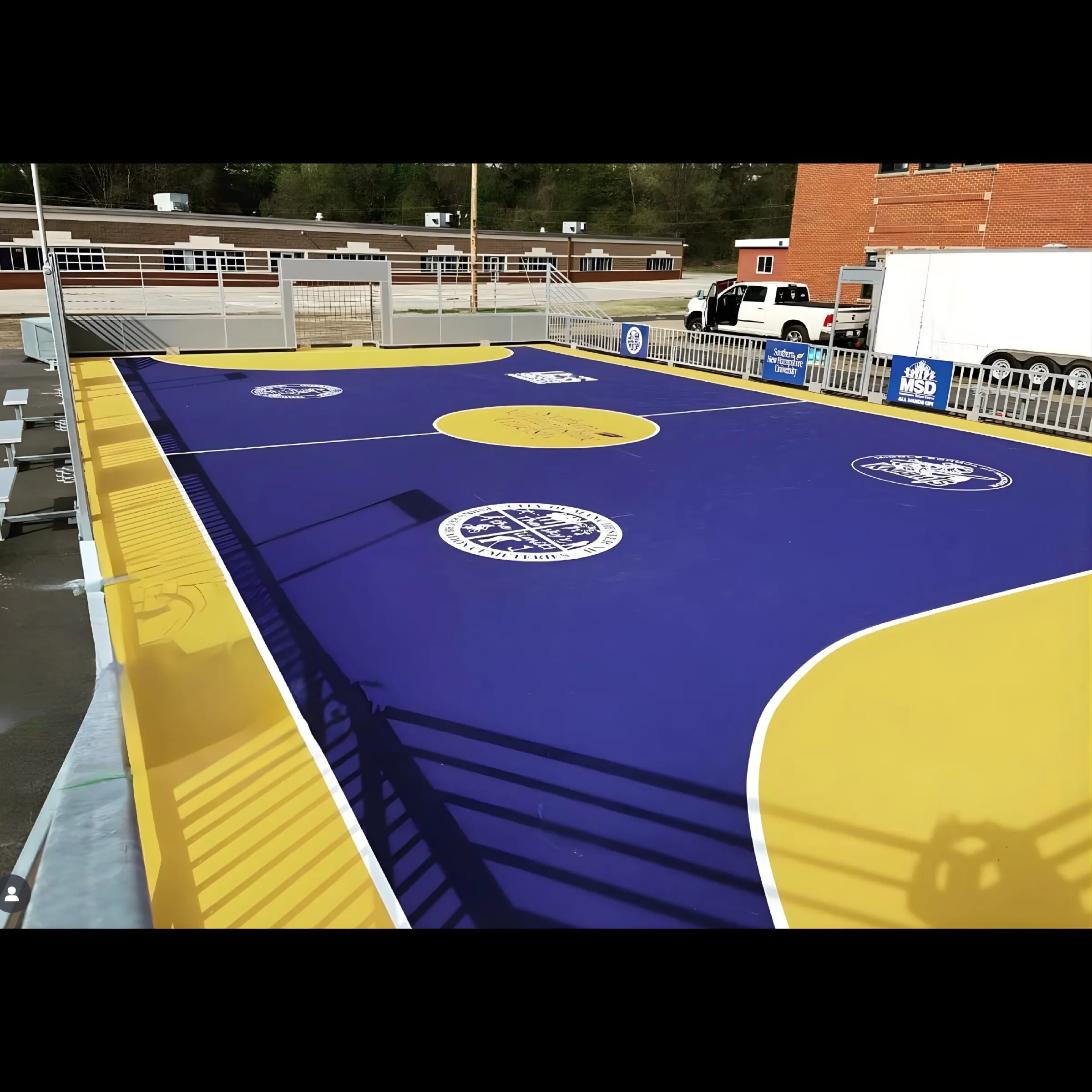 Basketball court construction