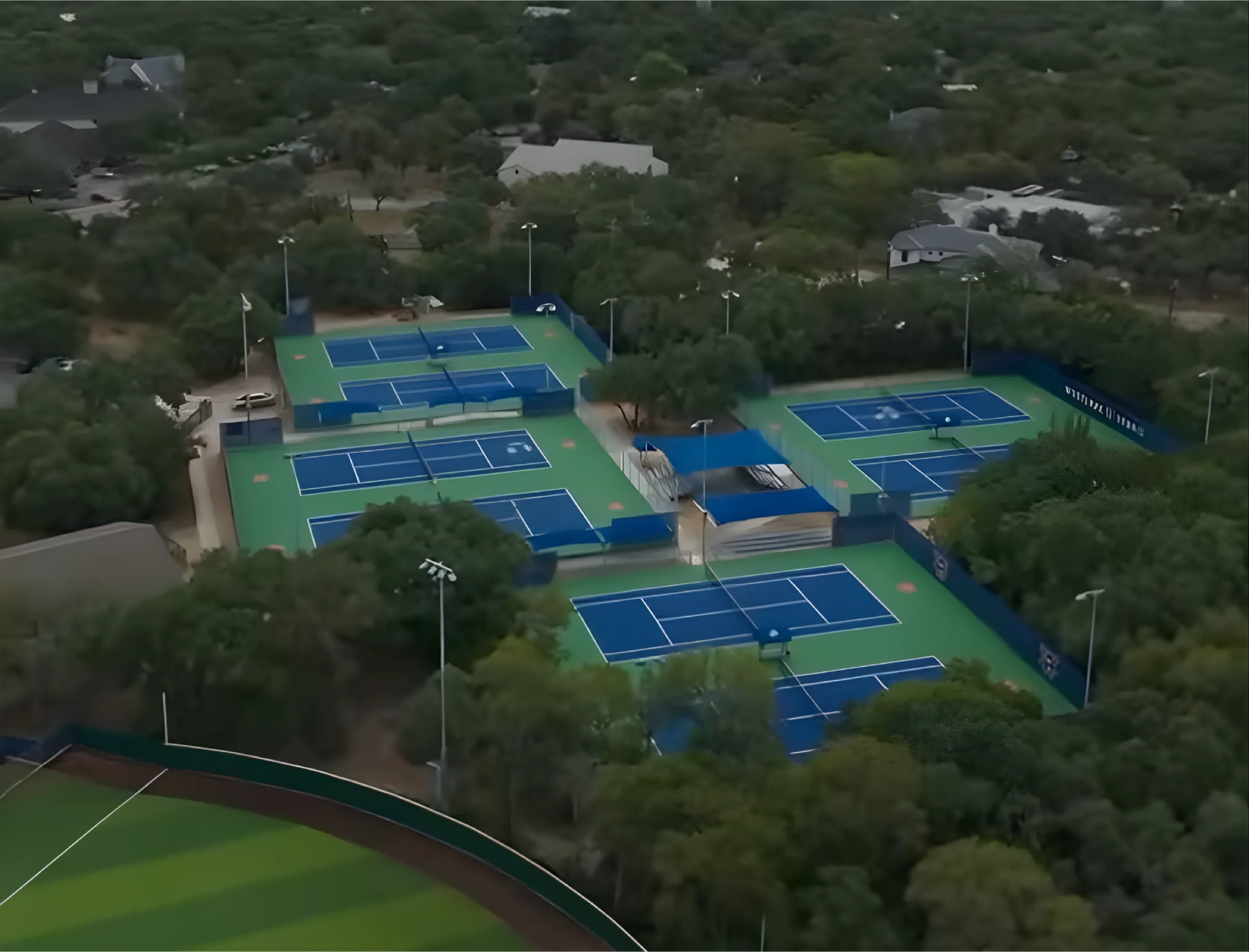 Tennis court construction