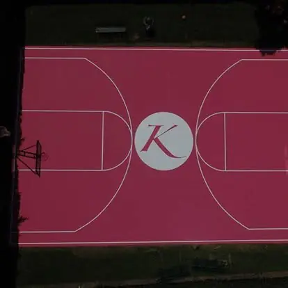Basketball court construction