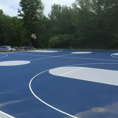 Blue & Gray Full Court