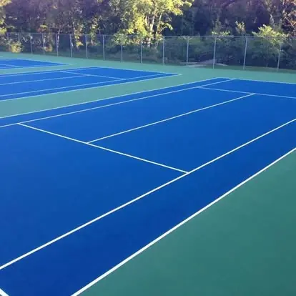 Tennis court construction
